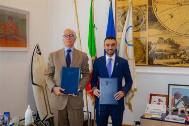 Al-Faisal signs a memorandum of understanding with the Italian Olympic Committee