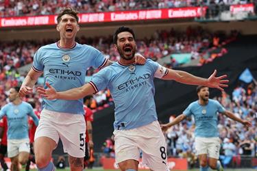 Manchester City win the FA Cup after defeating United (photos)